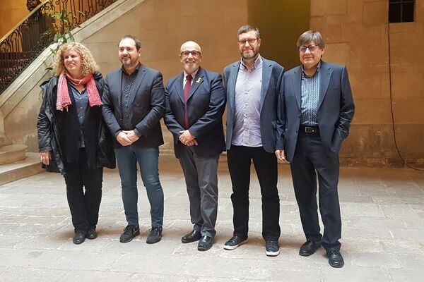 Montse Faura, Miquel Curanta, Josep Maria Rufí, Xavier Cester i Albert Bou