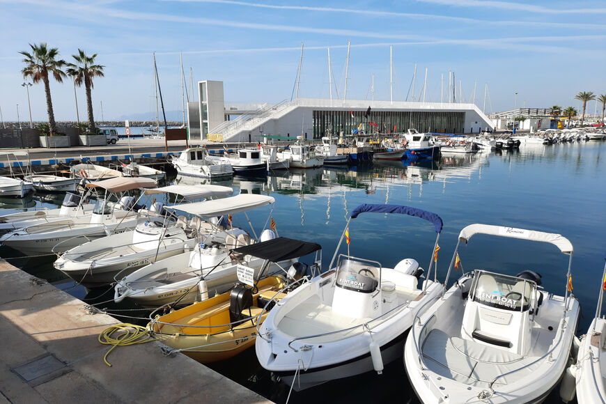L'Espai Medes s'està construint al moll central del port de l'Estartit